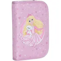 Beckmann Single Section Pencil Case With Content, Rosie - Pink - ONE SIZE