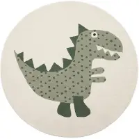 OYOY MINI Theo Dino Rug - Multi/patterned - 120X120CM