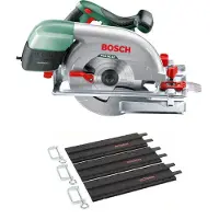 Bosch PKS 66-2AF 1600W 66 mm cirkelsåg, exakt kapning, CleanSystem-hus för dammupptagning, ergonomiskt handtag.
