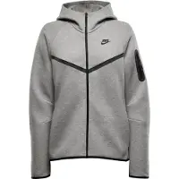 Nike Huppari Tech Fleece Fz Tuulitakki - Harmaa/musta Nainen, koko Medium