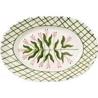 Pick a Poppy Madelen Möllard Tulip tarjoiluvati Green, 38,5 cm