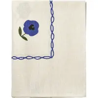 Pick a Poppy Madelen Möllard Pansy pöytäliina Blue, 350x150 cm
