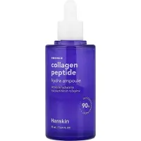 Hanskin Collagen Peptide Hydra -ampulli (90 ml). Valmistettu 80 % kollageeniuutteella ja 20 % peptidill . Edistyksellinen ik ntymisen merkkej v