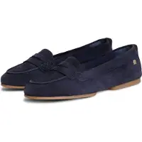 Tommy Hilfiger Th Flex Suede Loafer Ballerina - Navy - 36