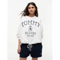 Tommy Hilfiger Collegepaita 'VARSITY CREST' marine / valkoinen