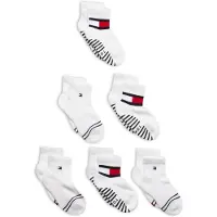 Tommy Hilfiger Th Baby Sock 6P Flag Sock Ecom - White - 19-22