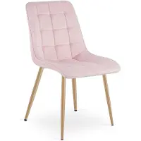 OSKAR Ruokapöydän tuoli Split, 88x46x40 cm, vaaleanpunainen