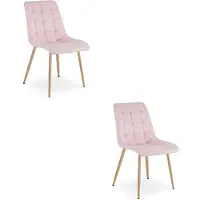 Leobert 2 ruokailutuolin setti Split, 88x46x40 cm, vaaleanpunainen