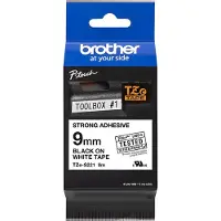 Brother tzes221 9 black on white str. ad