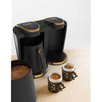 Inca IKM-02, Turkkilainen kahvinkeitin, 0,25 L, Jauhettu kahvi, 400 W, Musta, Kulta