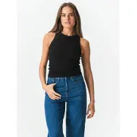 TeeShoppen Toppi ' Ribbed ' musta