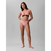 Calvin Klein High Leg Bikini - Coral - S