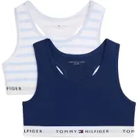Tommy Hilfiger 2 Pk Bralette Print - Navy - 128-140