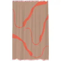Mette Ditmer Nova Arte suihkuverho 150x200 cm Latte-orange