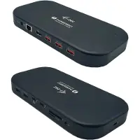 I-Tec TB3HDMIDOCKPD, Langallinen, Thunderbolt 3, 60 W, 3,5 mm, 10,1000,100 Mbit/s, Musta