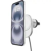 Belkin BoostCharge Pro Magnetic Wireless Car Charger with Qi2 15W -puhelinpidike, Harma