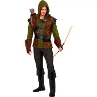 Widmann "ROBIN OF SHEARWOOD" (huppari ja liivi, vyö, vyö pussukalla, hanskat, saappaanpäälliset)
