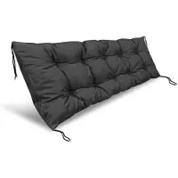 AIO Factory Puutarhatyyny 100x50 cm penkille, keinulle, lavalle, vedenpitävä, musta