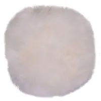 House Nordic Disa - Lambskin Seat, Ivory, Real Lambskin, Ø35 Cm - Cream - 5X35X35CM