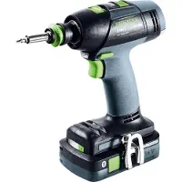 Festool Pora/ruuvinväännin T 18+3 HPC 4,0 I-Plus; 18 V; 2x4,0 Ah akku