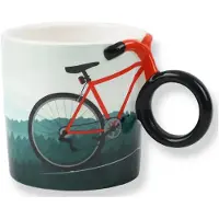Winkee Krus - Bike Mug - Blue - H10CM