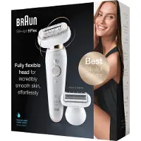 Braun Silk-épil 9 Flex 9002 Epilaattori 40 pinsettiä Valkoinen, kultainen
