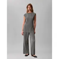 Calvin Klein Sl Plisse Tunic - Green - M