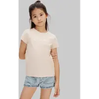 Calvin Klein Script Logo Slim Ss T-Shirt - Cream - 170