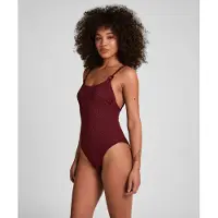 Hunkemoller Aruba Highleg Bs - Burgundy - XL