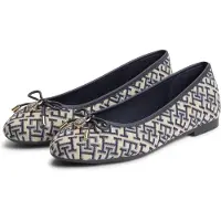 Tommy Hilfiger Th Charm Jacquard Ballerina - Navy - 36