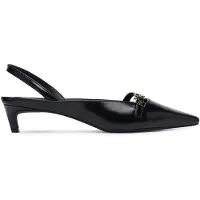 Tommy Hilfiger Th Buckle Kitten Slingback Pump - Black - 39
