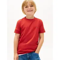 Tommy Hilfiger Essential Cotton Reg Fit Tee Ss - Red - 128