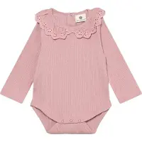 En fant Body Ls Pointelle - Pink - 68