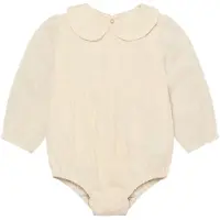 En fant Romper Ls Dobby - Cream - 74