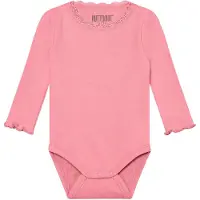 Huttelihut Body Ls Rib - Pink - 80