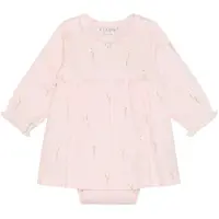 Fixoni Body Dress Ls Rib - Pink - 86