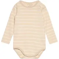 Fixoni Body Ls W. Yd Stripe - Beige - 56