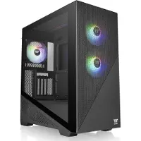 Thermaltake Divider 370 TG, Midi Tower, PC, Musta, ATX, EATX, mikro ATX, Mini-ITX, SPCC, Multi (CA-1S4-00M1WN-00)