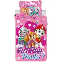 Paw Patrol Bed Linen Junior Pp 1023 C - 100X135, 40X60 Cm - Pink - 100X135.40X60CM