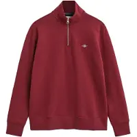 Gant for man. 2008005 Shield half-zip sweatshirt red (L), Casual, Maroon, Cotton