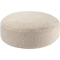WigiWama Ottoman Teddy - Beige - 65X 65X 20CM