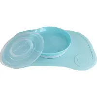 Twistshake Click Mat + Plate 6+M Pastel Blue - Blue - ONE SIZE
