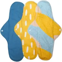 Imse Vimse Sanitary Pads Classic Night, Blue Sprinkle 3-Pack - Blue - ONE SIZE