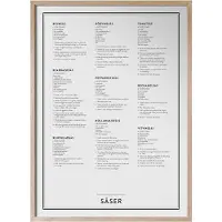 Kunskapstavlan® Såser - Beige - 50X70