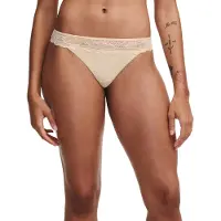 Chantelle Floral Touch Tanga - Beige - 38
