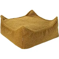 WigiWama Square Ottoman Teddy - Brown - 60X 60X 20CM