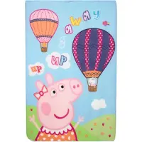 Gurli Gris Fleece Plaid Peppa Pig Pep 011 - Multi/patterned - 100X140CM