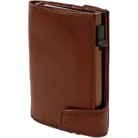 Tony Perotti Furbo Cardholder W/ Banknote And Coin Pocket - Brown - ONE SIZE