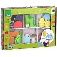 Vilac Large Beads Set - Vegetable Garden - Multi/patterned - ONE SIZE