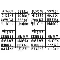 Monograph Letters - Black - ONE SIZE